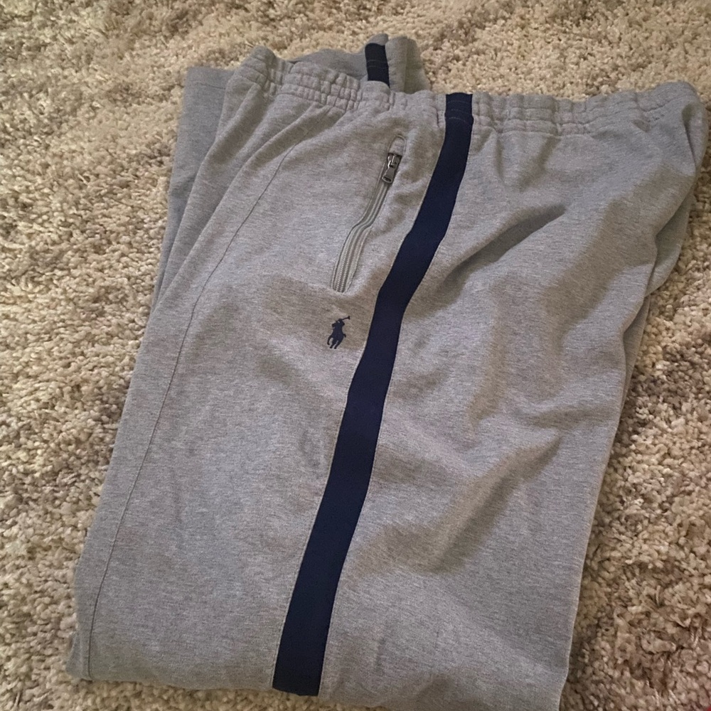 Ralph Lauren Gray and Navy Men's Joggers